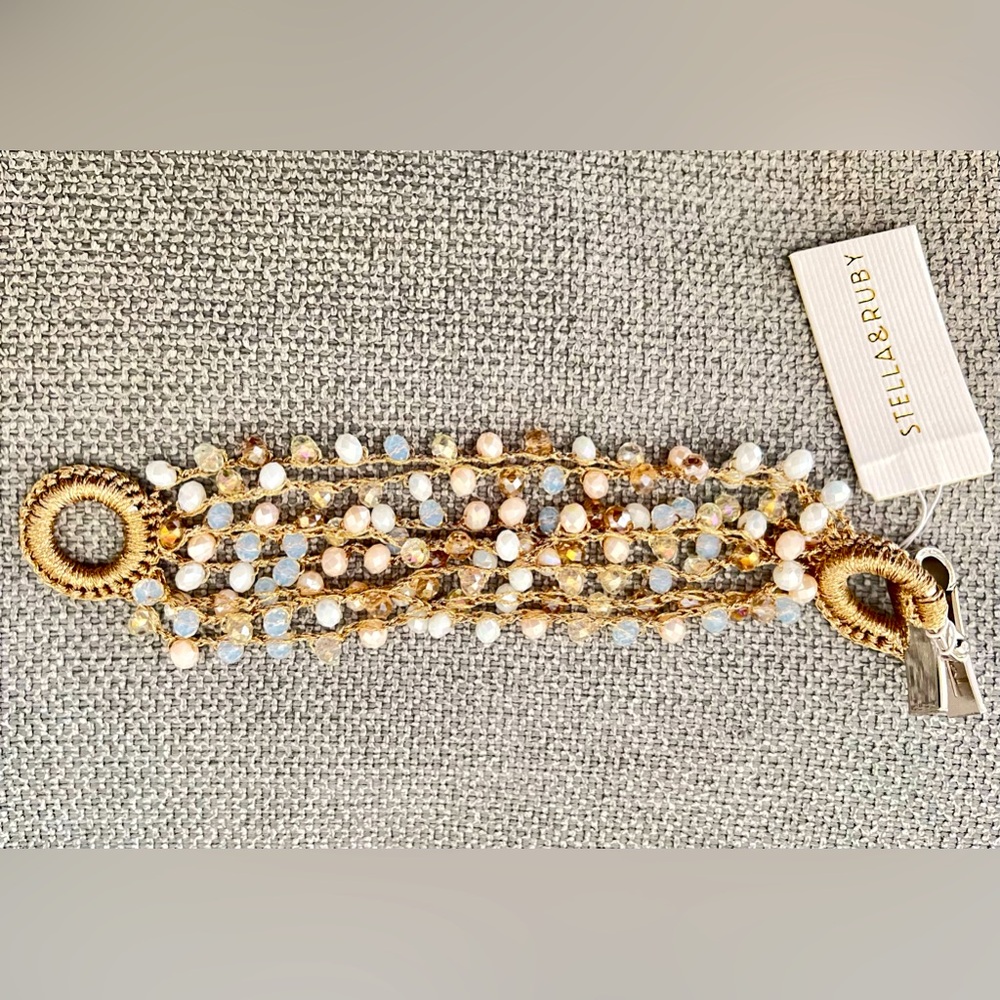 Stella and Ruby multiple strand bracelet